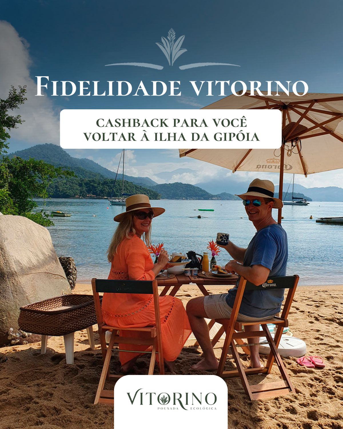 Ganhe cashback para voltar ao paraíso
